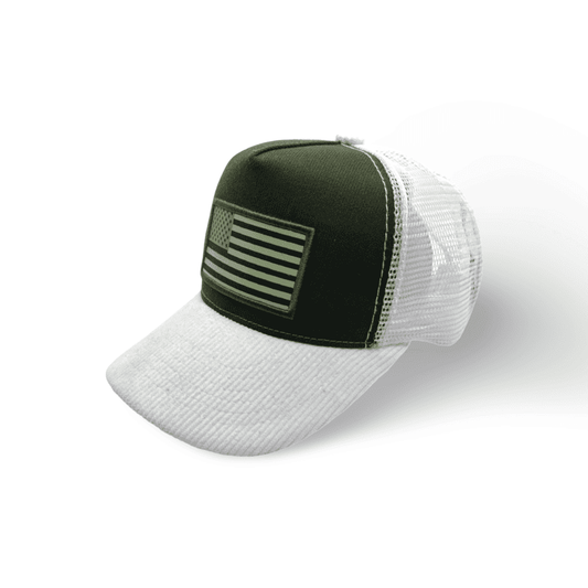 Gorra California Unisex / Blanca Verde