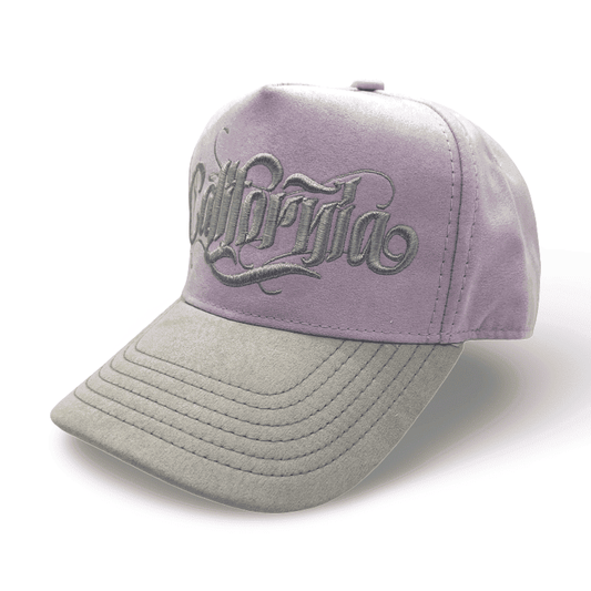 Gorra California Unisex / Gris con Rosa