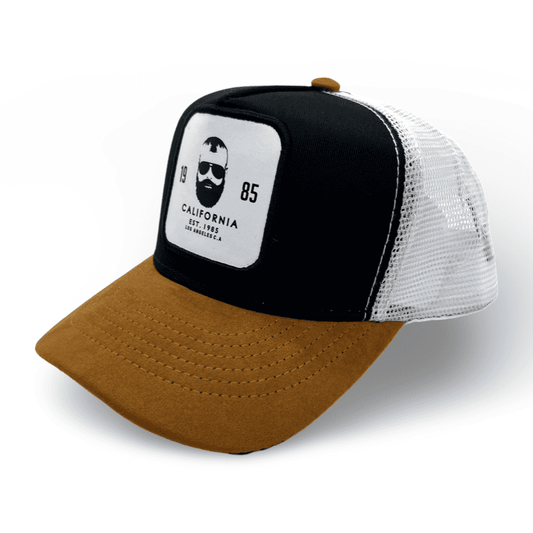 Gorra California Trucker Unisex / Negro, marron