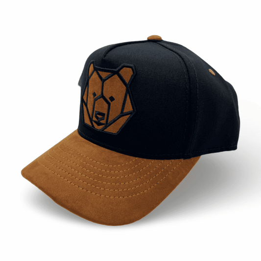 Gorra California Unisex / Negra con marrón